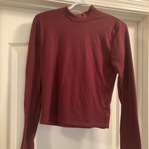 Maroon turtle neck